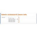 Admin autosearch more info